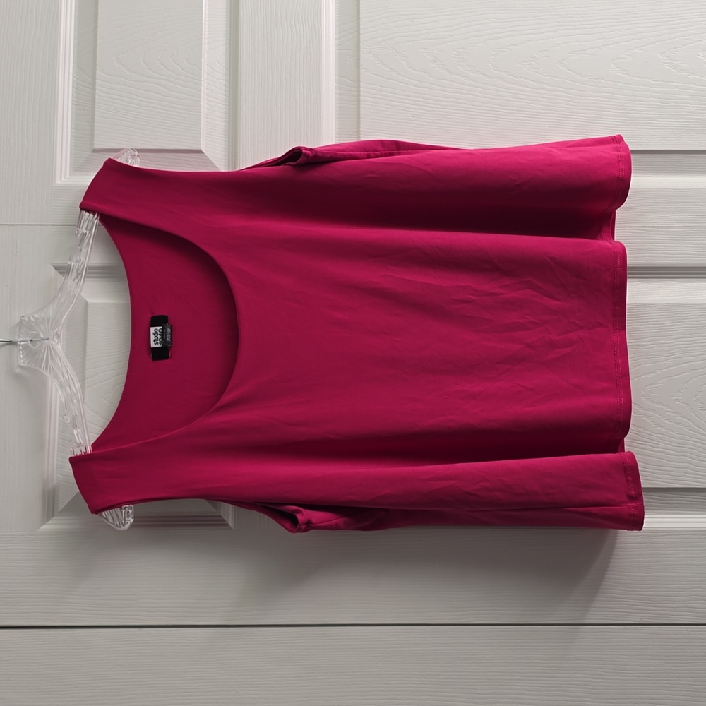 Studio 1940 - Bright Pink Sleevless Top/Shell   - 18/20W - EUC